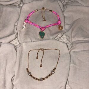 Free People Golf Rope & Pave Disco Ball Slider Bracelet Set